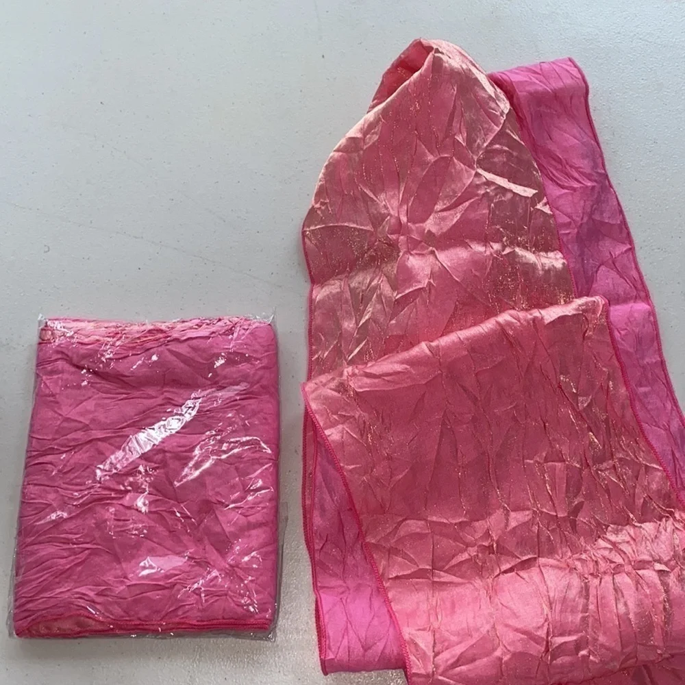 CHAIR TIES - 100 PINK Crush Iridescent 2 Sided Ties